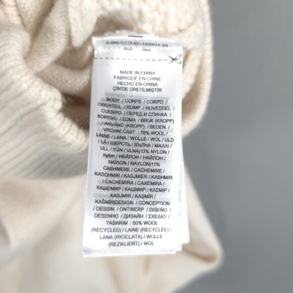 NWT LAUREN RALPH LAUREN WOOL CASHMERE Blend Jogger Pants Cable Knit‎ Side 1X TG - Picture 11 of 12